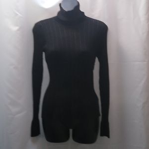 Worthington turtleneck black sparkly sweater